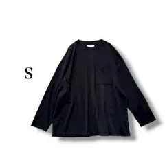 長袖カットソー 【S】 無地 シンプル ノームコア オーバーサイズ