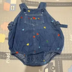ミキハウス レトロ デニム ダルマオール