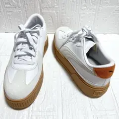 美品✨PUMAプーマ KARMEN T2 カルメン 厚底スニーカー 白 オレンジ