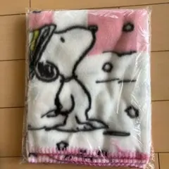 スヌーピー フリースブランケット ピンク