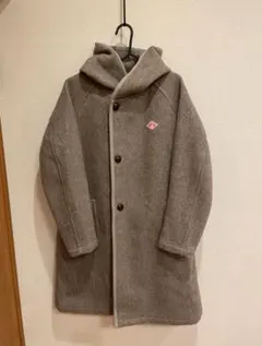 DANTONウールモッサ ロング フード付きコート 34サイズ