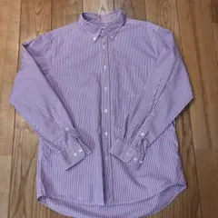 UNIQLO ストライプ ボタンダウンシャツ Lサイズ