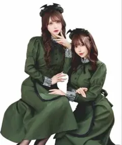 クリアストーン 洋館メイド服 グリーンのサムネイル
