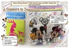 東京ディズニーリゾート 25周年 タオル ＆ ミニタオル 2点セット 新品未開封