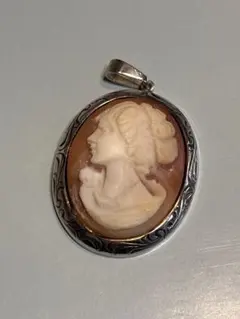 カメオペンダント トップ　シルバー