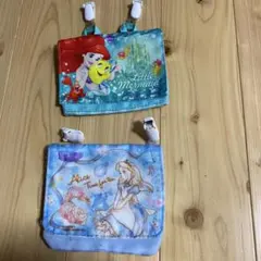 リトルマーメイド 不思議の国のアリス　 移動ポケット 2点セット