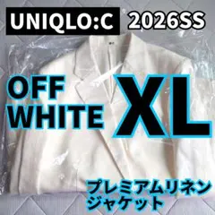ユニクロC プレミアムリネンジャケット リラックスフィット オフ