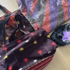 ハンドメイド　着物バッグ　3点➕ポーチセット　おまけつき