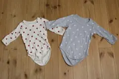 ロンパース　長袖　ベビー肌着　2点セット