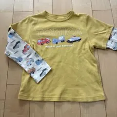 TOMICA 車柄 長袖カットソー イエロー
