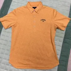 Callaway ゴルフウェア 半袖柄シャツ 植物モチーフ メンズ サイズL L