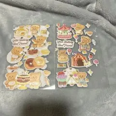 日本未発売　Butterbear　バターベア　ステッカー3種セット