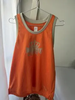 adidas Respect Me タンクトップ Y2K 王冠ロゴ オレンジ