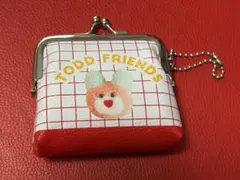 mojojojo PVCがま口ポーチ 赤