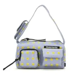 ①新品 PEARLY GATES スマイル柄 ポーチ サコッシュ ネイビー - メルカリ