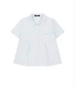 【OHESHIO】A-LINE PLEATED POCKET SHIRT