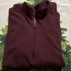 ミズノ　長袖Tシャツ　エンジ