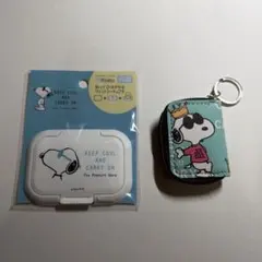 スヌーピー ポーチ キーホルダー付き