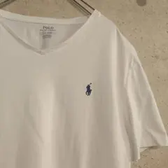 POLO RALPH LAUREN/USEDVネックTシャツ/ワンポイントロゴ