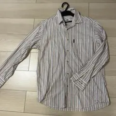 SIMPLE LIFE ストライプ長袖シャツ　綿100%