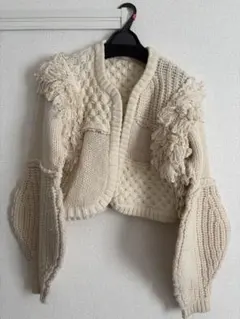 LEINWÄNDE クリーム色 カーディガン Fサイズ LEINWÄNDE クリーム色 カーディガン Fサイズ LEINWÄNDE クリーム