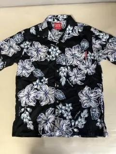 MANGO HOUSE 花柄 半袖アロハシャツ M