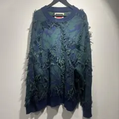 MAISON SPECIAL メゾンスペシャル　フリンジ クルーネック ニット