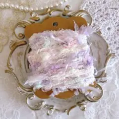 ながさたっぷり引き揃え糸 5m ファンシーヤーン ゆめかわ パステルバタフライ