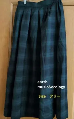 チェックスカート ロングスカート