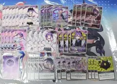 ホロカ　常闇トワ　デッキ　パーツ　RR R debut 紫エール49枚セット