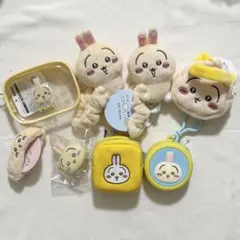 ちいかわ　うさぎ　刺繍　クリアポーチ　シリコンポーチ　ポーチ　シュシュ