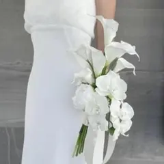 胡蝶蘭ウェディングブーケ / ブートニア