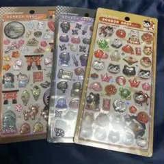 ボンボンドロップシール　和柄　忍者　古都　招き猫