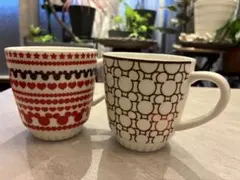 「ディズニー LOVE MICKEY ペアモーニングセット」に含まれるマグカップ