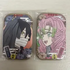 鬼滅の刃 伊黒小芭内 甘露寺蜜璃 おばみつ 缶バッジセット