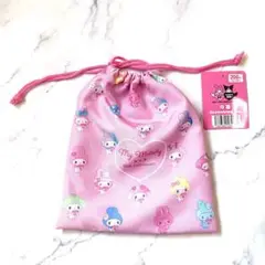 MY MELODY 50th Anniversaries 巾着袋 ピンク