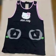 ハローキティ エプロン 黒 ピンクのサムネイル