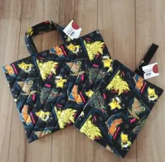 新品　ポケモン　リザードン　レックウザ　レッスンバック　シューズケース　セット