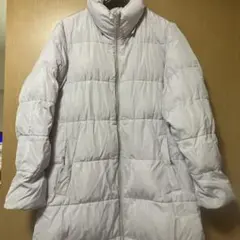 UNIQLO 상태좋음 中綿セミロングコート ライトパープル フード無し XL値下げ
