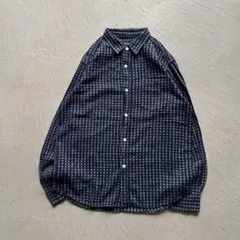 00s piko sashiko navy shirt 刺子 シャツ ネイビー