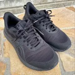 【美品】ASICS LOLT5 ランニングシューズ 28cm 4E 黒 通気性◎