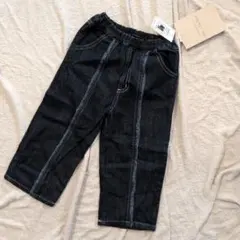 新品 キッズ mirahichon デニムパンツ しまむらコラボ 100のサムネイル