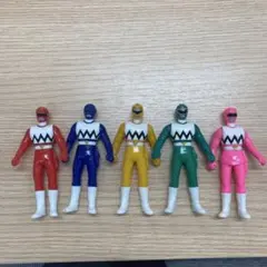 戦隊シリーズ 忍者戦隊カクレンジャー ソフビ バンダイ 日本製 4体