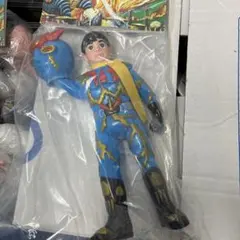 約27cm　限定品 面取れ　ソフビ ver イナズマン　A1 Yahoo!オークション ポピー正規品 25センチ 面取れソフビ イナズマン - 特撮