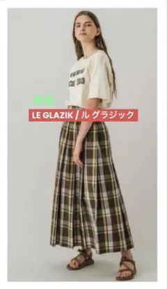 LE GLAZIK / ル グラジックチェックプリーツスカート