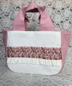 インド刺繍リボンのハンドバック