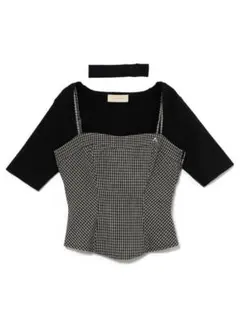 andmary アンドマリー tina ribbon tops ブラック - メルカリ