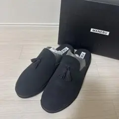 【美品】MANEBU スウェード スリッパ シューズ　42