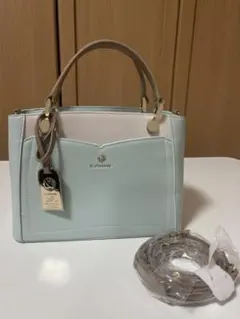 & chouette ビジュー付きハンドバッグ ミント