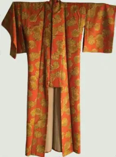 ハンドメイド　着物　ヴィンテージ生地　昭和レトロ　リメイク素材にも★